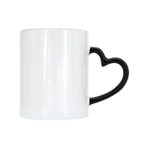 11 oz. Inner & Handle Colored Sublimation Ceramic Mug Heart Handle