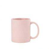 11 oz. frosted sublimation ceramic mug, pink
