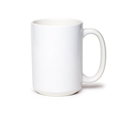 15 oz. White Sublimation Ceramic Mug