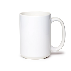 15 oz. White Sublimation Ceramic Mug