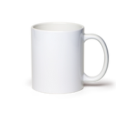 11oz white sublimation ceramic mug blank with Black ORCA coating wholesale