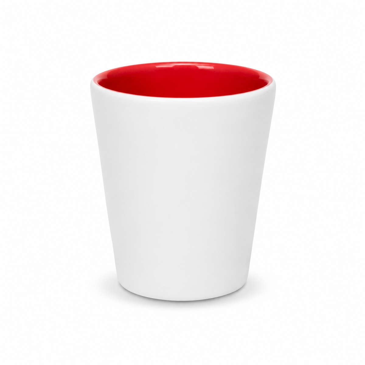 ORCA 1.5 oz. Ceramic Shot Glass Blanks — Red Interior