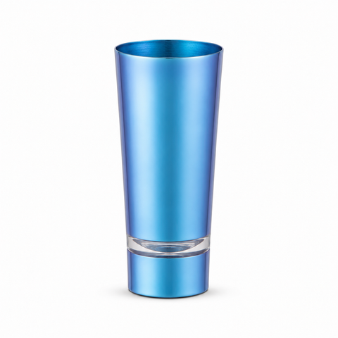 ORCA 2.5 oz. Neon Glass Shooter Blanks — Blue, No Gold Rim