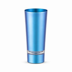 ORCA 2.5 oz. Neon Glass Shooter — Blue, No Gold Rim