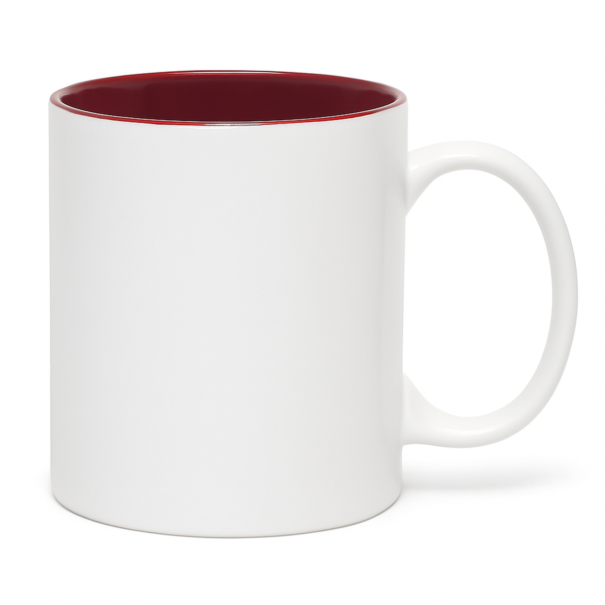 11 oz Maroon ceramic mug blank wholesale