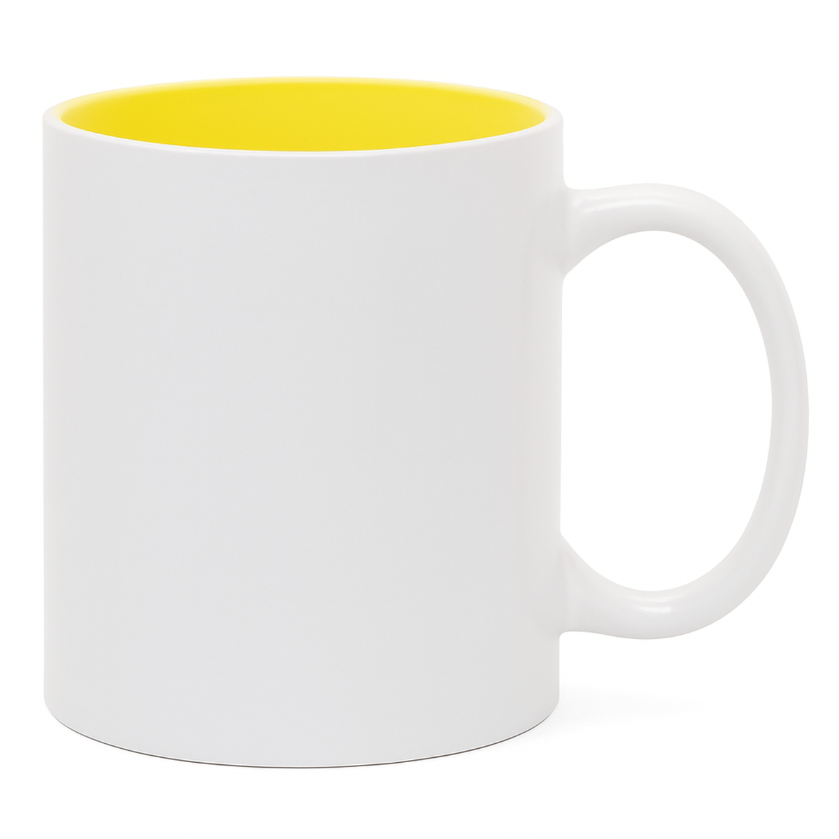 11 oz Yellow ceramic mug blank wholesale