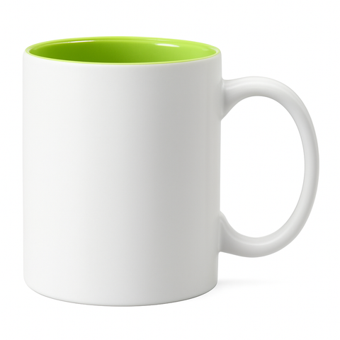 11 oz Green ceramic mug blank wholesale