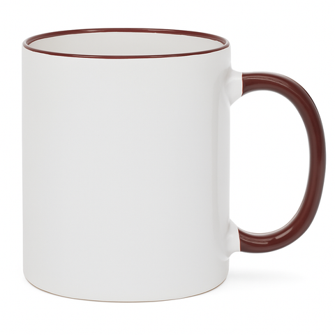 11 oz Maroon ceramic mug blank wholesale