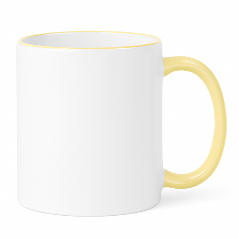 11 oz Yellow ceramic mug blank wholesale