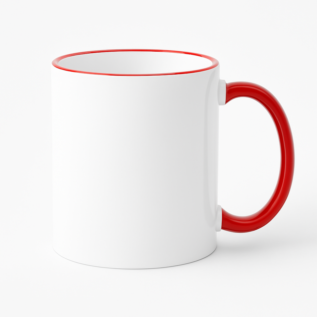 11 oz Red ceramic mug blank wholesale