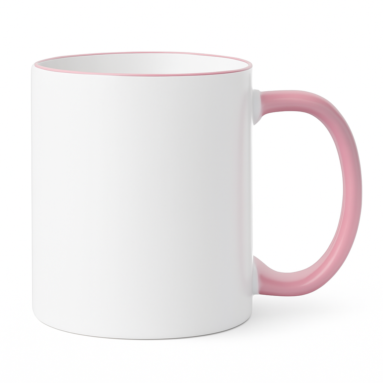 11 oz Pink ceramic mug blank wholesale