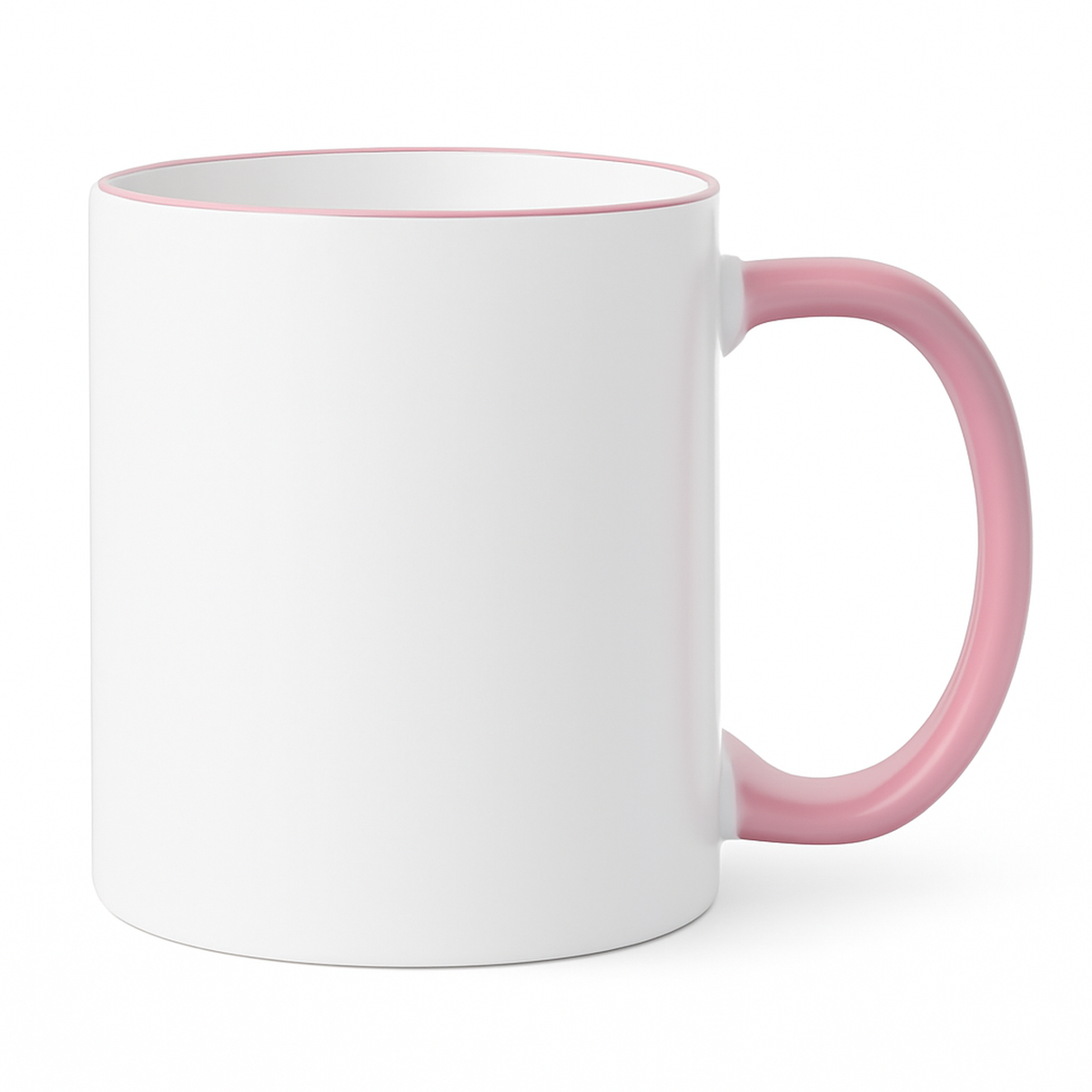 11 oz Pink ceramic mug blank wholesale