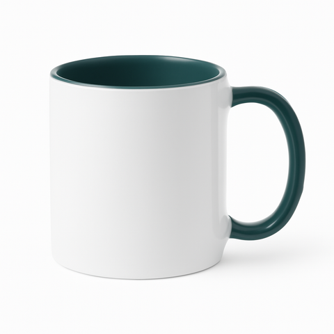 11 oz Green ceramic mug blank wholesale