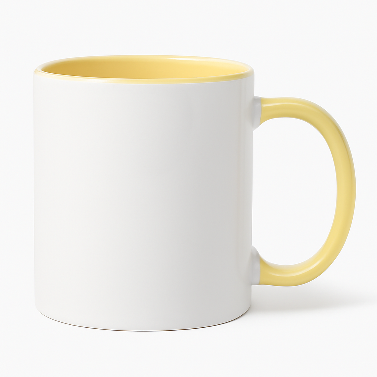 11 oz Yellow ceramic mug blank wholesale