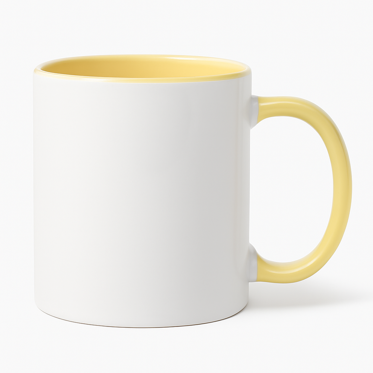 11 oz Yellow ceramic mug blank wholesale