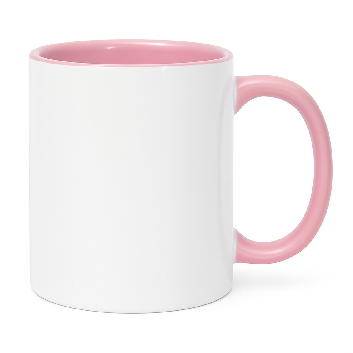 11 oz Pink ceramic mug blank wholesale