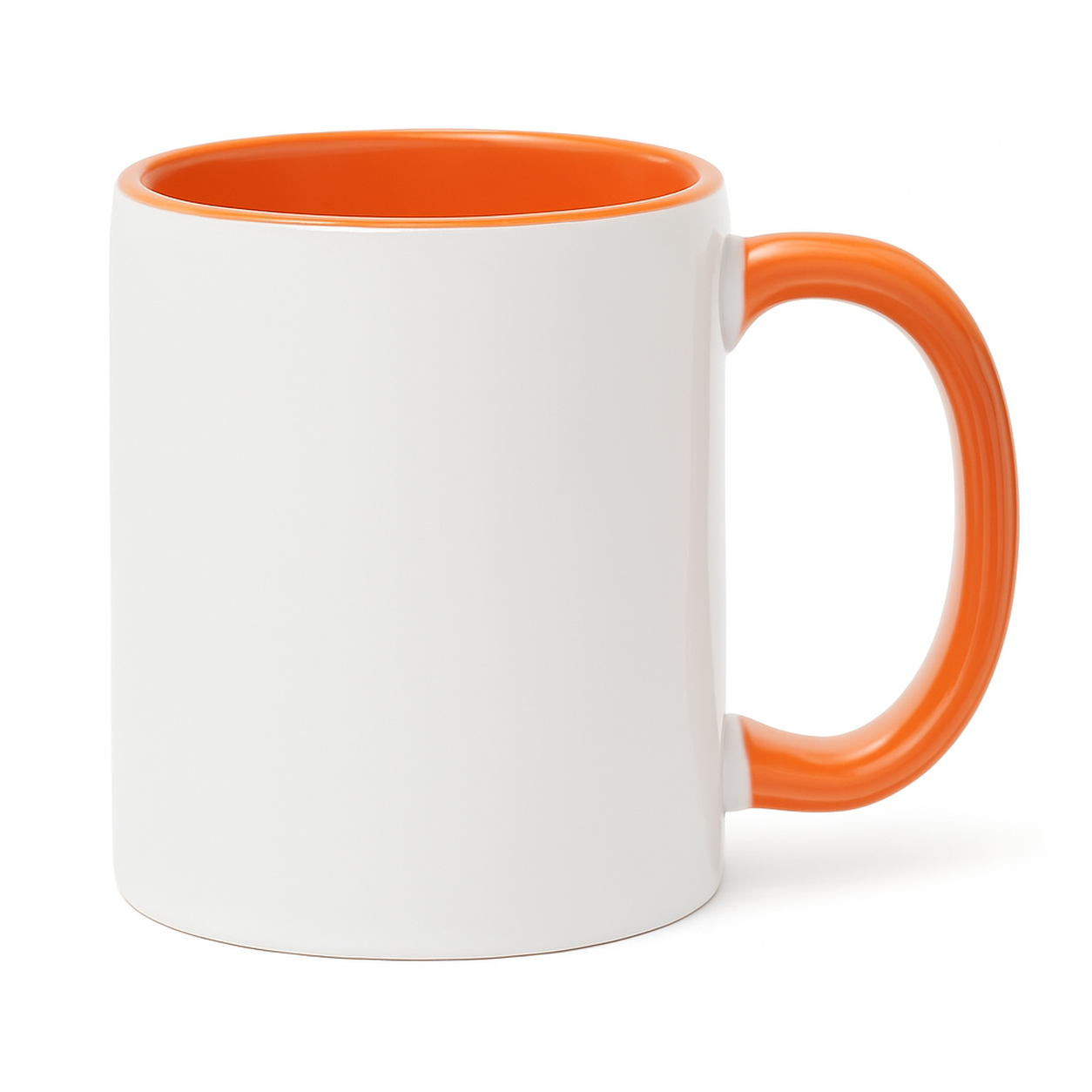 11 oz Orange ceramic mug blank wholesale