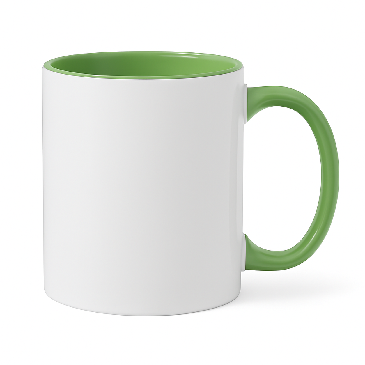 11 oz Green ceramic mug blank wholesale