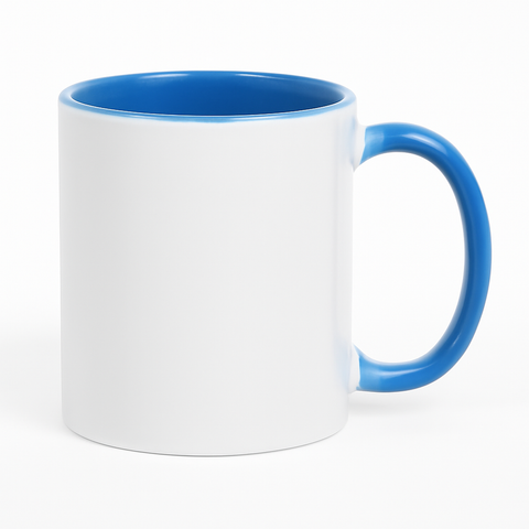 11 oz Blue ceramic mug blank wholesale