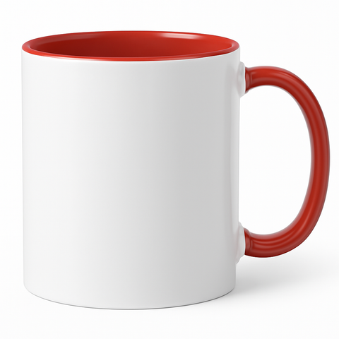 11 oz Red ceramic mug blank wholesale