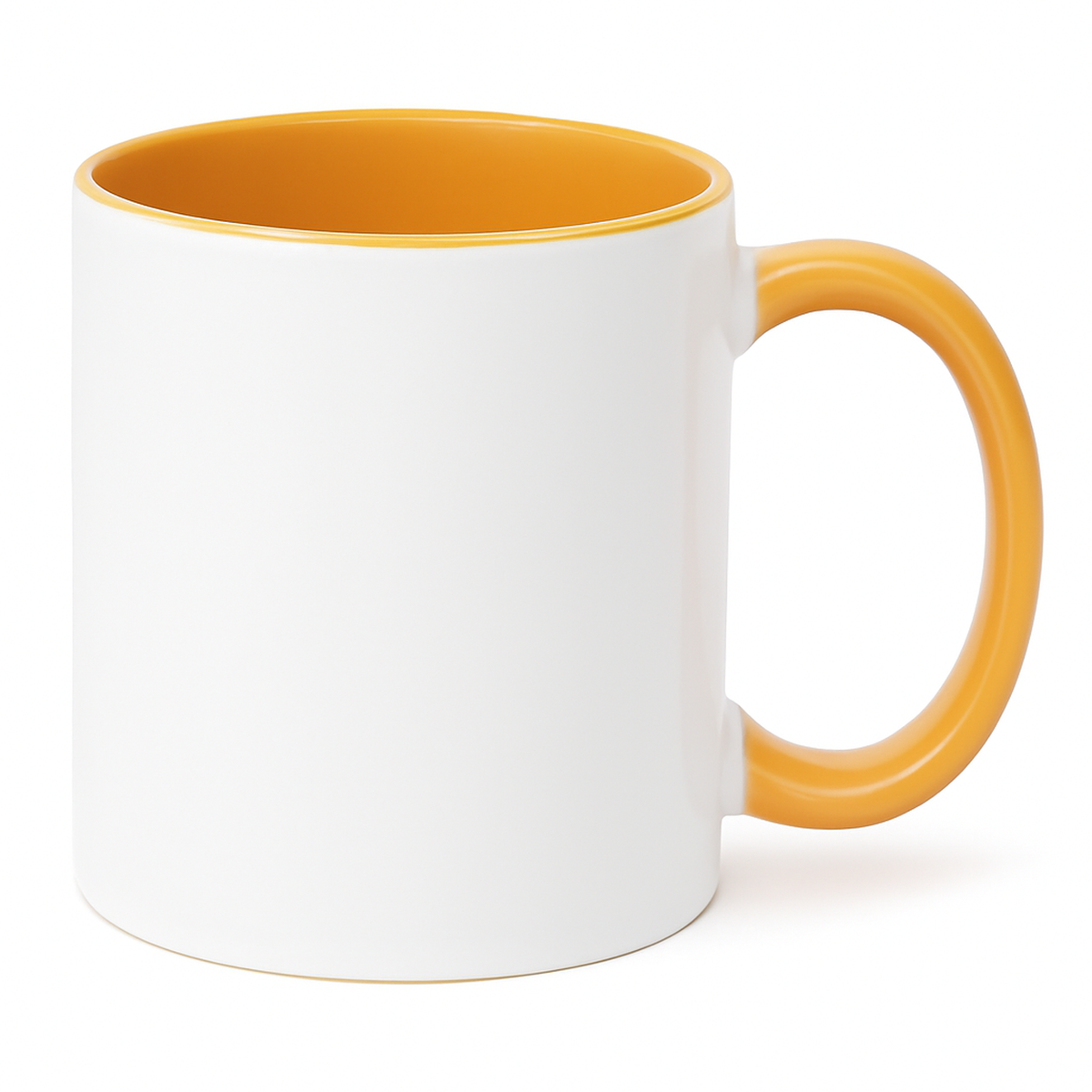 11 oz Yellow ceramic mug blank wholesale