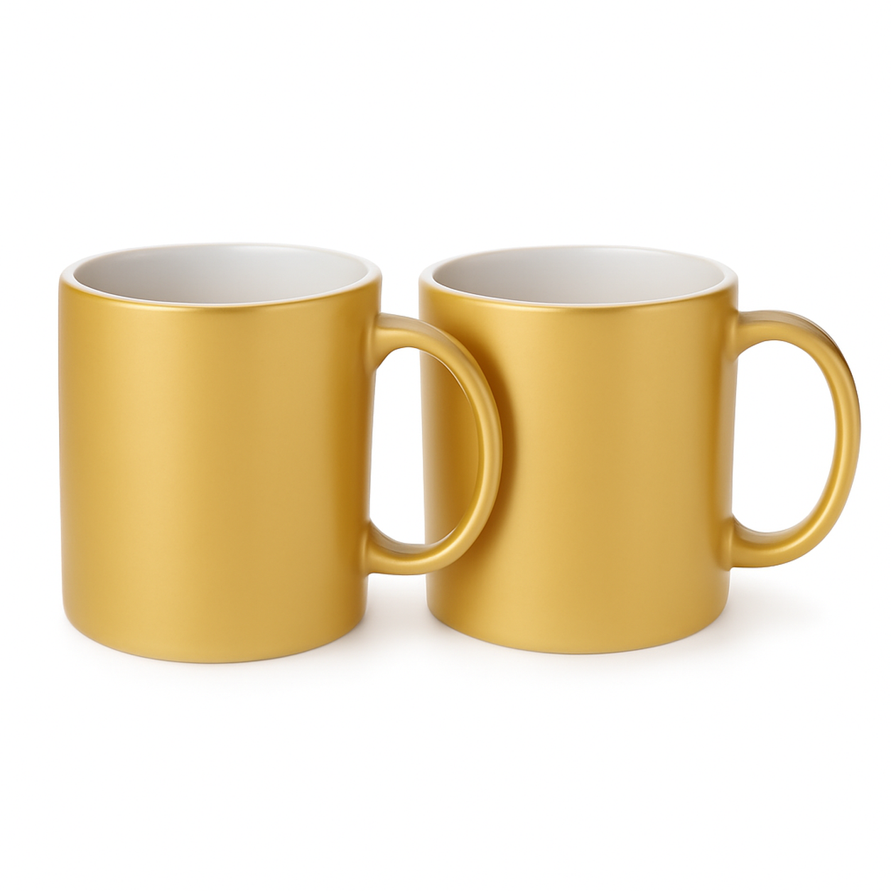 11 oz Gold ceramic mug blank wholesale