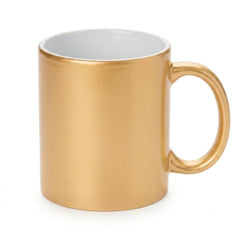 11 oz. plated sublimation ceramic mug, full gold