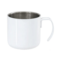 ORCA 10 oz. Stainless Steel Coffee Cup with Steel Wire Handle, sublimation blank