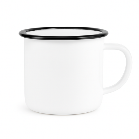 12 oz Blue enamel cup blank wholesale