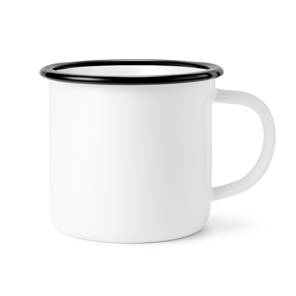 12 oz Black enamel cup blank wholesale