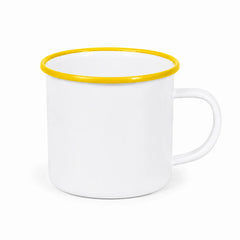 ORCA 12 oz. Fine Stainless Steel Enamel Cup Blanks - Yellow, sublimation blank