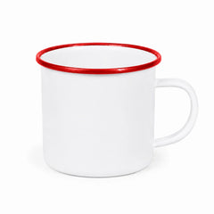 ORCA 12 oz. Fine Stainless Steel Enamel Cup Blanks - Red, sublimation blank