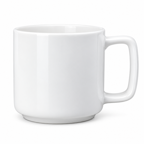 11 oz stackable new bone china sublimation coffee mug blank white wholesale