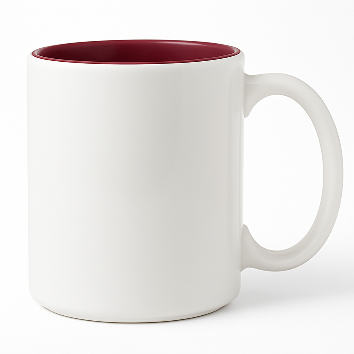 15 oz Maroon ceramic mug blank wholesale