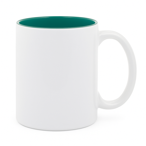 15 oz Green ceramic mug blank wholesale