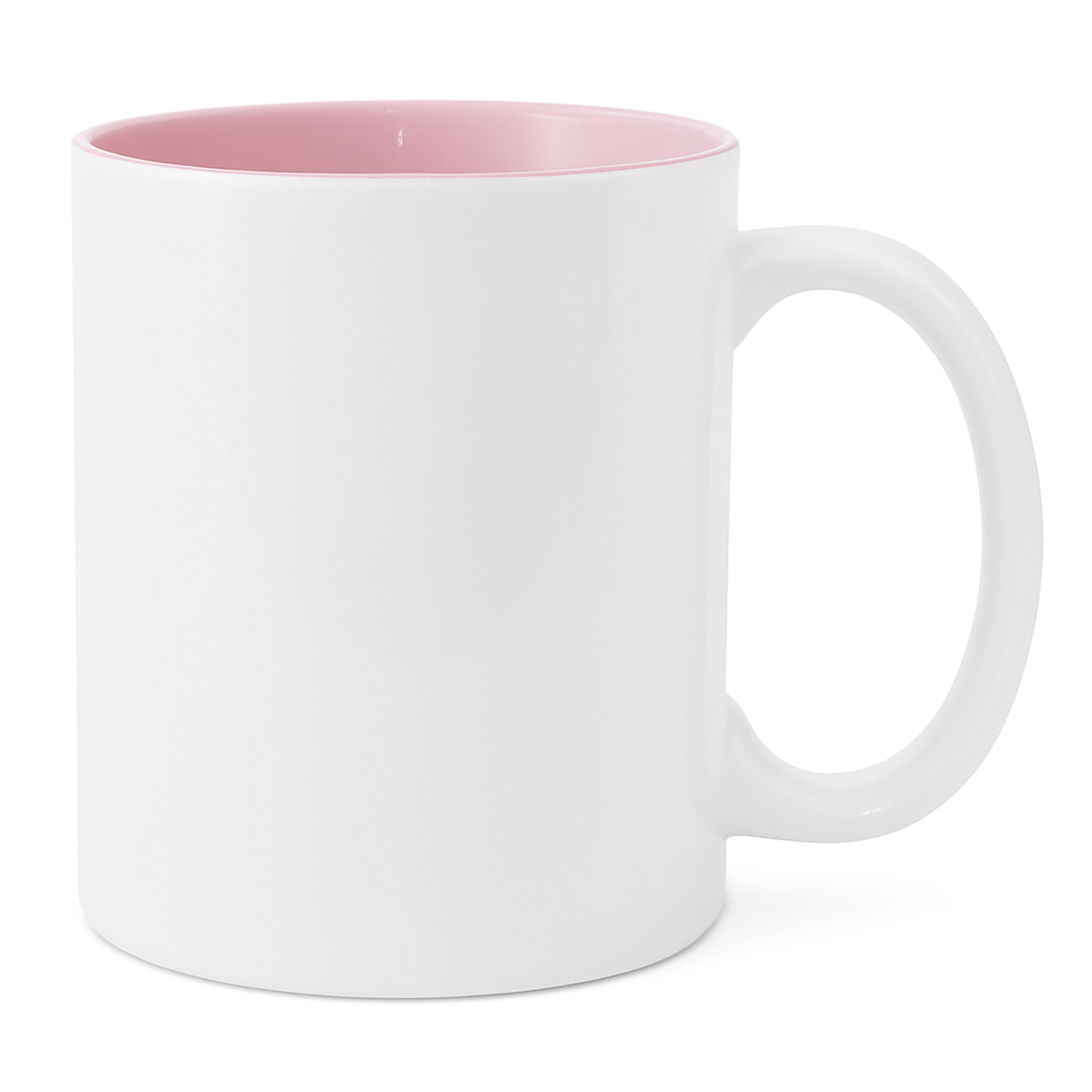 15 oz Pink ceramic mug blank wholesale
