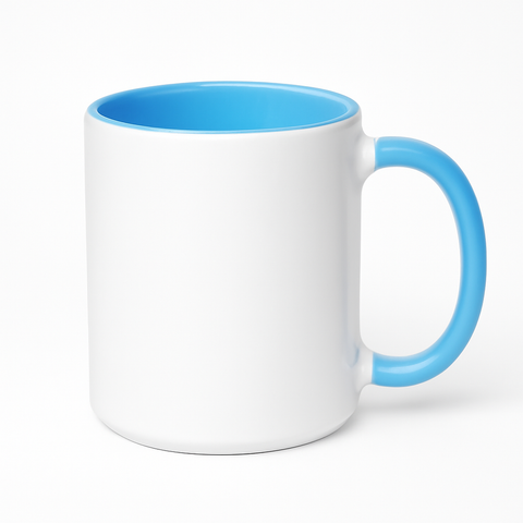 15 oz Blue ceramic mug blank wholesale
