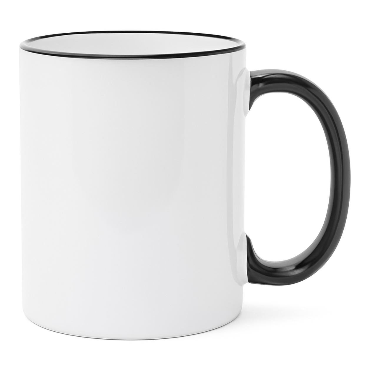15 oz Black ceramic mug blank wholesale