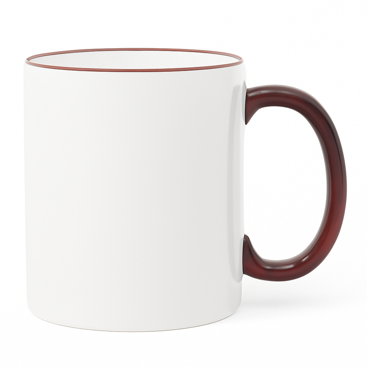15 oz Maroon ceramic mug blank wholesale