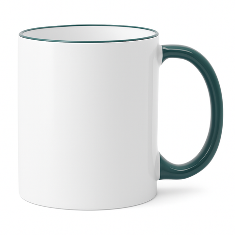 15 oz Green ceramic mug blank wholesale