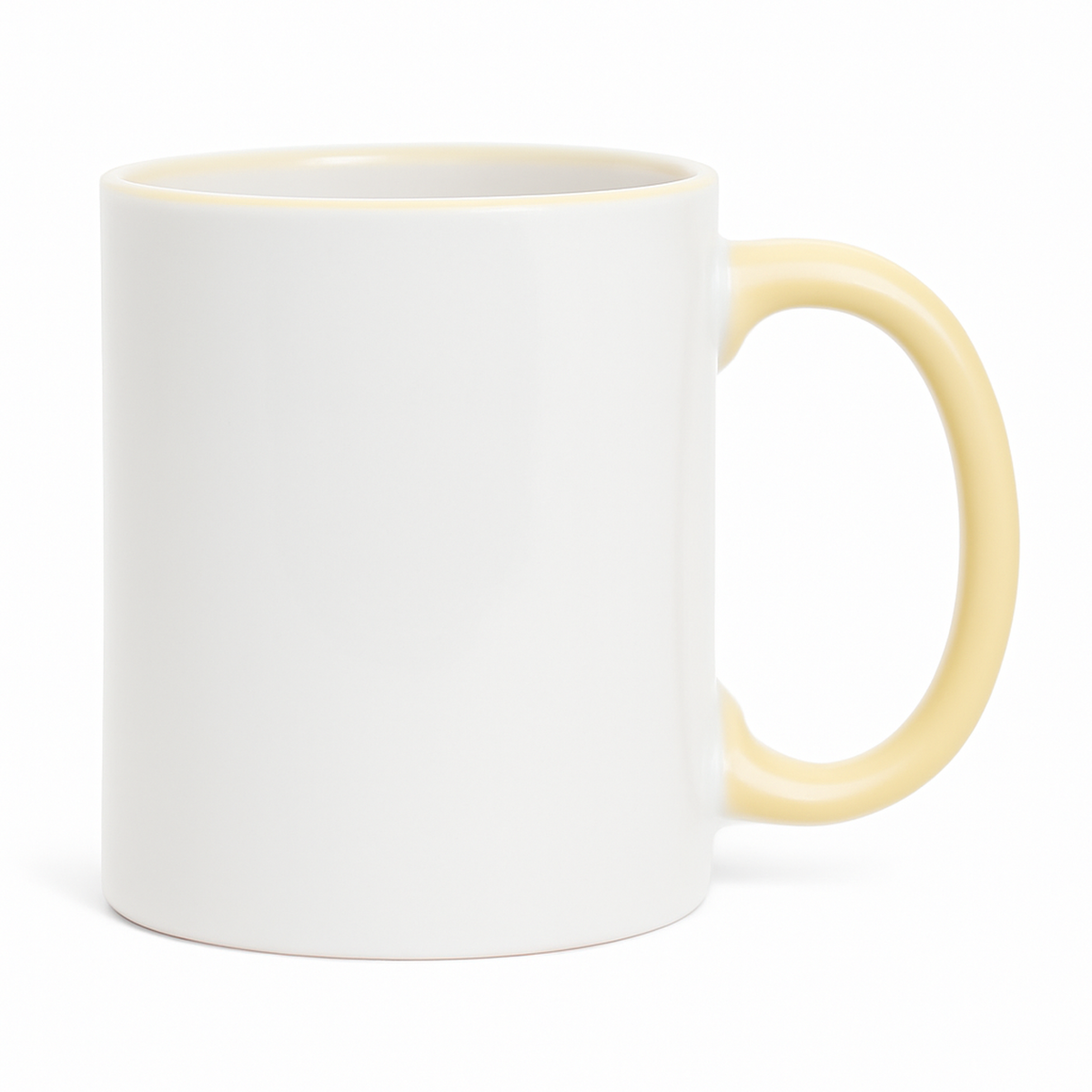 15 oz Yellow ceramic mug blank wholesale