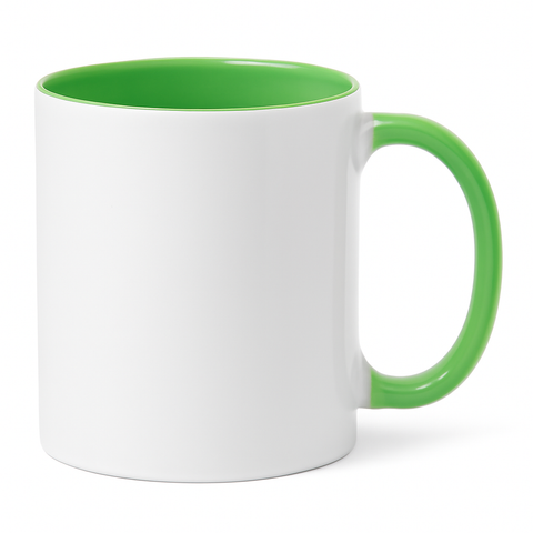 15 oz Green ceramic mug blank wholesale