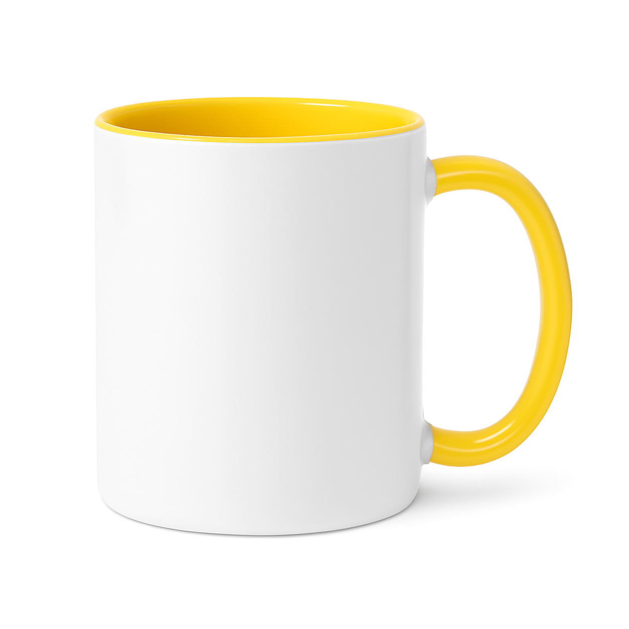 15 oz Yellow ceramic mug blank wholesale