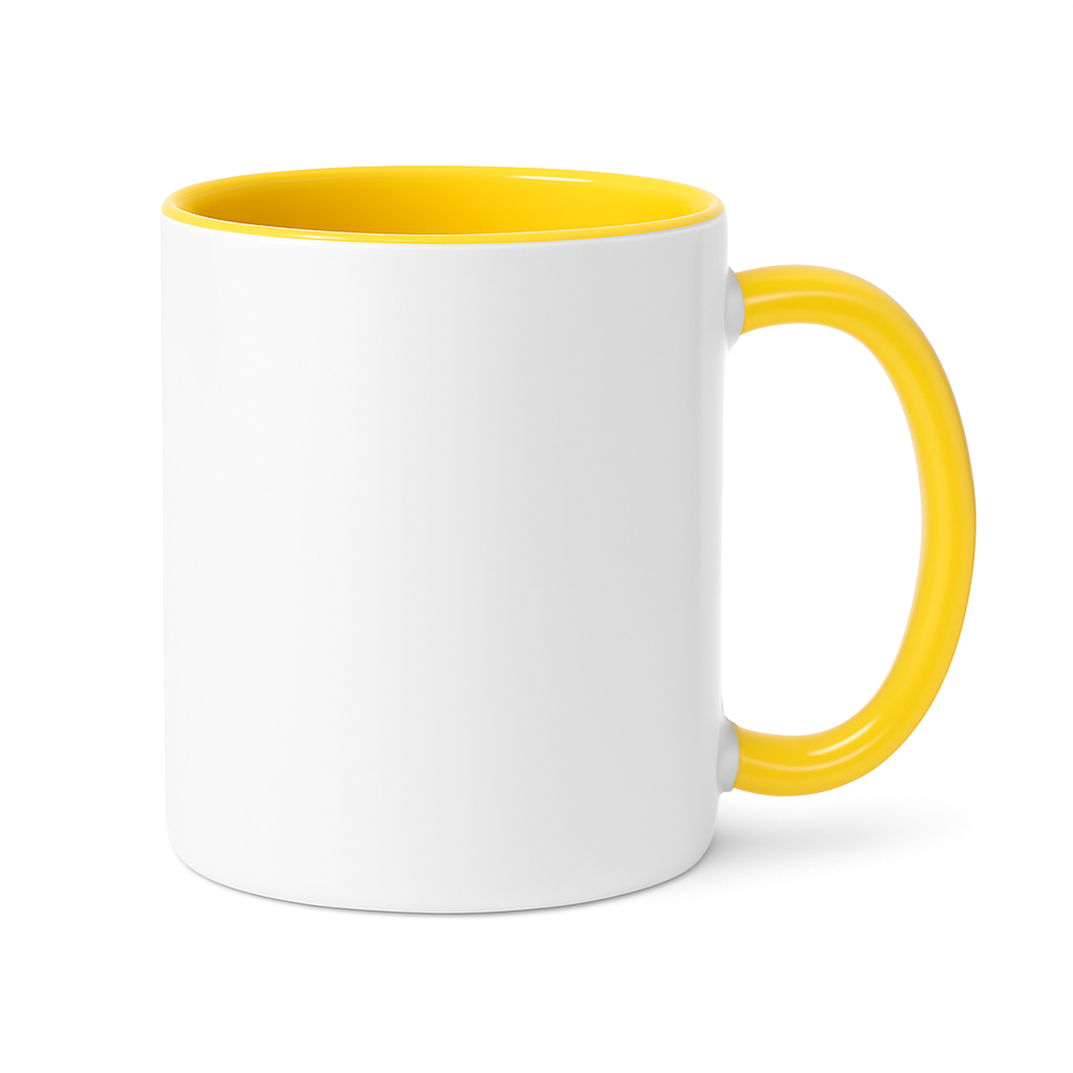 15 oz Yellow ceramic mug blank wholesale