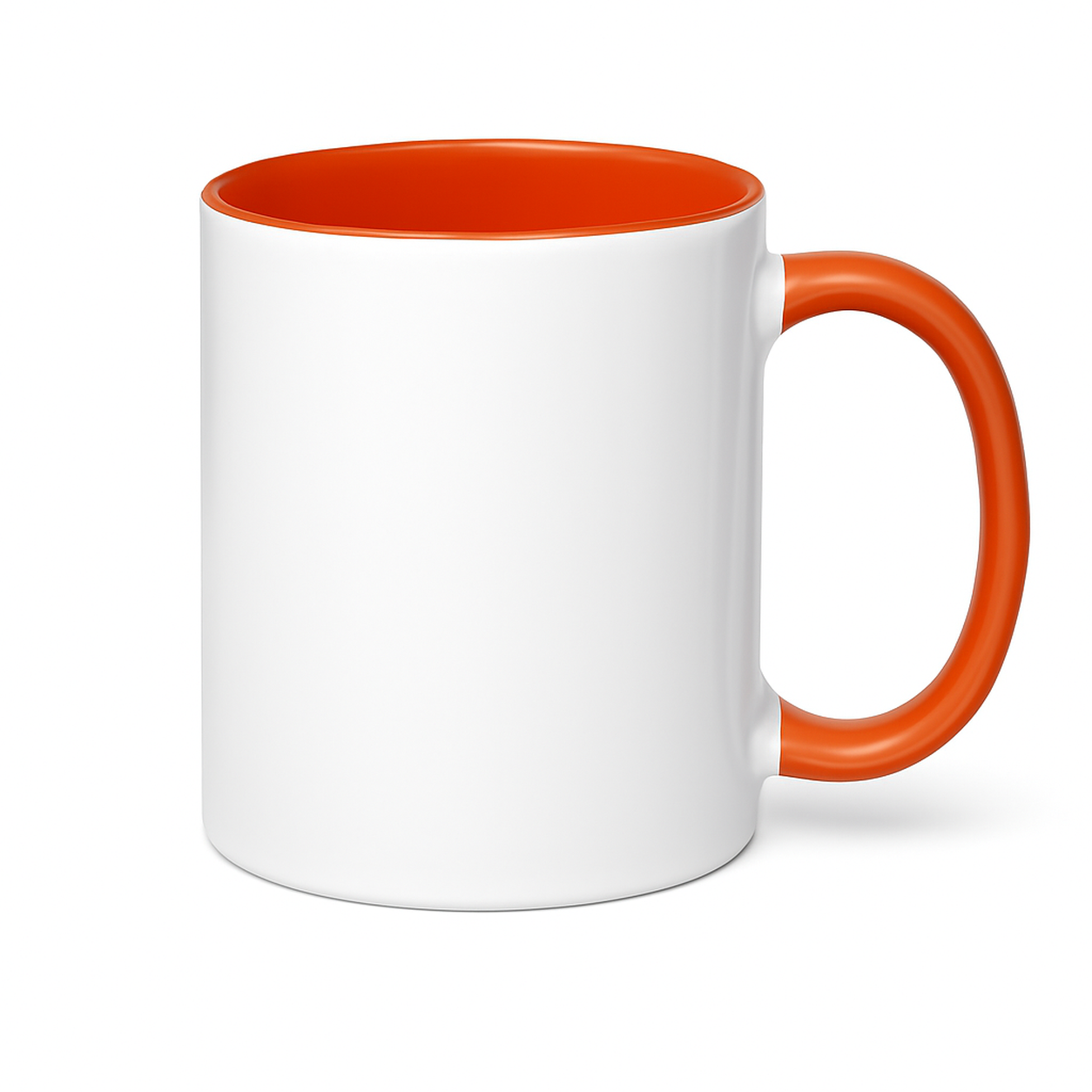 15 oz Orange ceramic mug blank wholesale