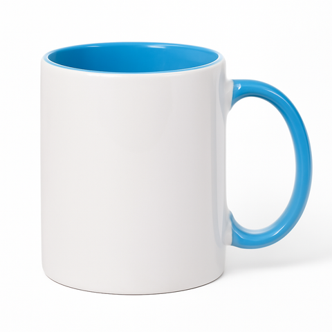 15 oz Blue ceramic mug blank wholesale