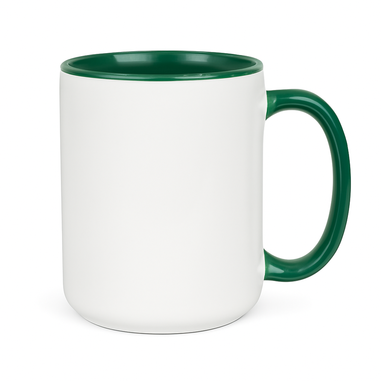 15 oz Green ceramic mug blank wholesale