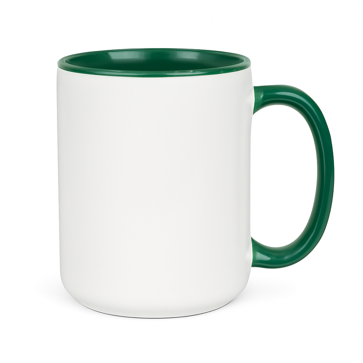 15 oz Green ceramic mug blank wholesale