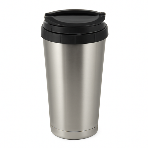 16 oz Silver stainless steel drinkware blank wholesale