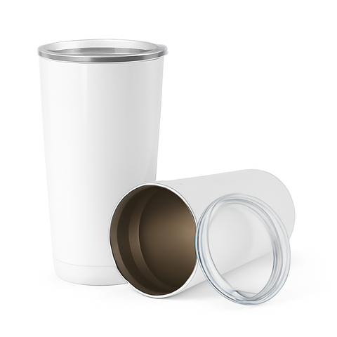 30 oz White stainless steel drinkware blank wholesale
